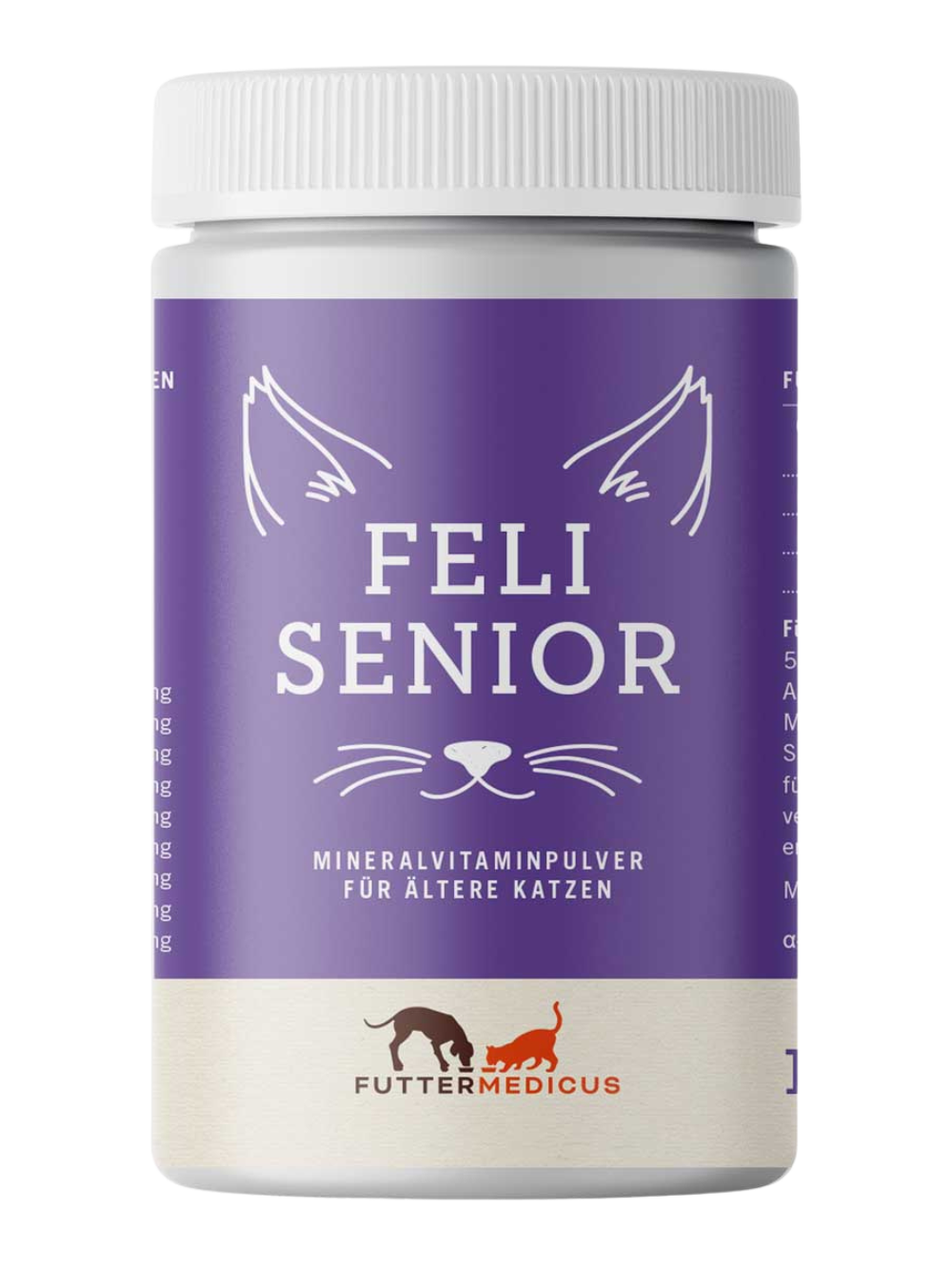 Futtermedicus | Vitamin Optimix Feli Senior 150g I Futterzusatz für Katzen