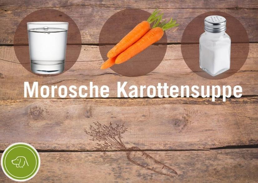 Morosche Karottensuppe - Wasser, Karotten und Salz